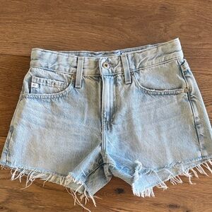 AG Adriano Goldschmied Faded Blue Jean Shorts